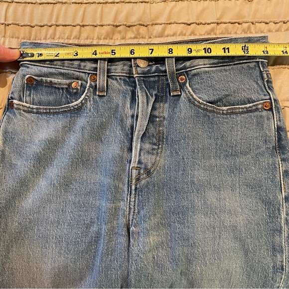 Levi’s Wedgie Icon Fit Denim Ankle Jeans These Dreams Medium Wash 25 Button Fly - Picture 9 of 11